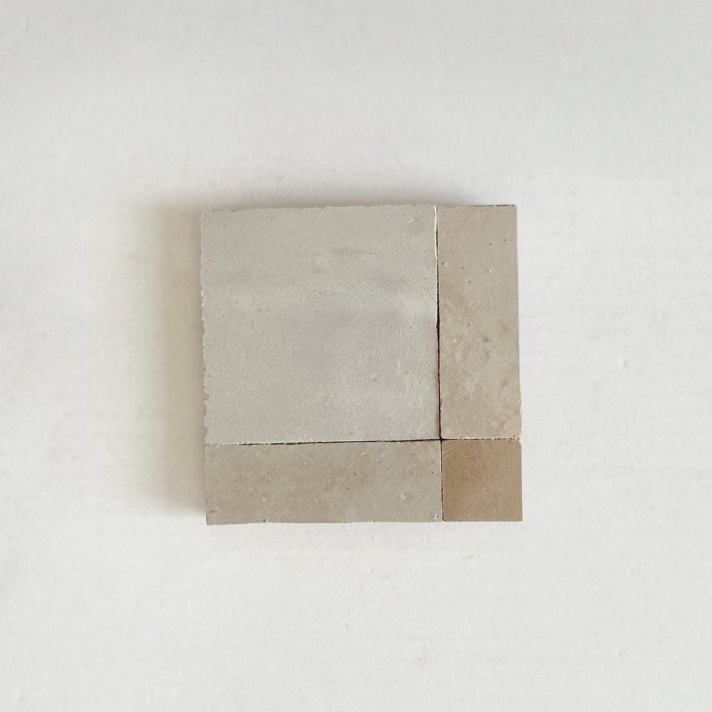 Moroccan Zellige Palacio Mosaic Dust + Latte + Oat by Tiles of Ezra