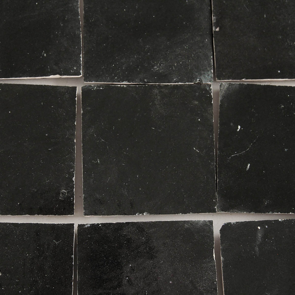 Moroccan Zellige Square Black by Tiles of Ezra