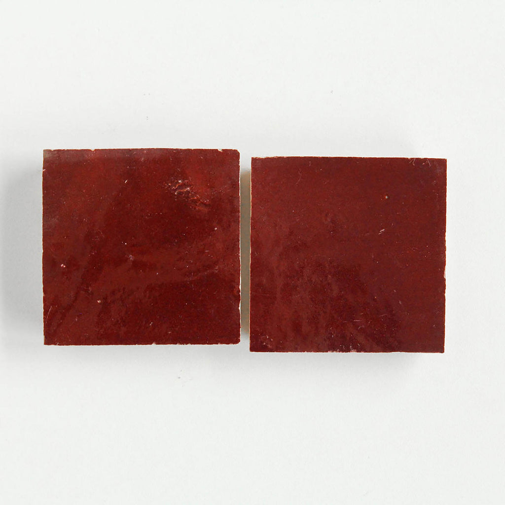 Moroccan Zellige Square Blood Red by Tiles of Ezra