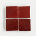Moroccan Zellige Square Blood Red by Tiles of Ezra