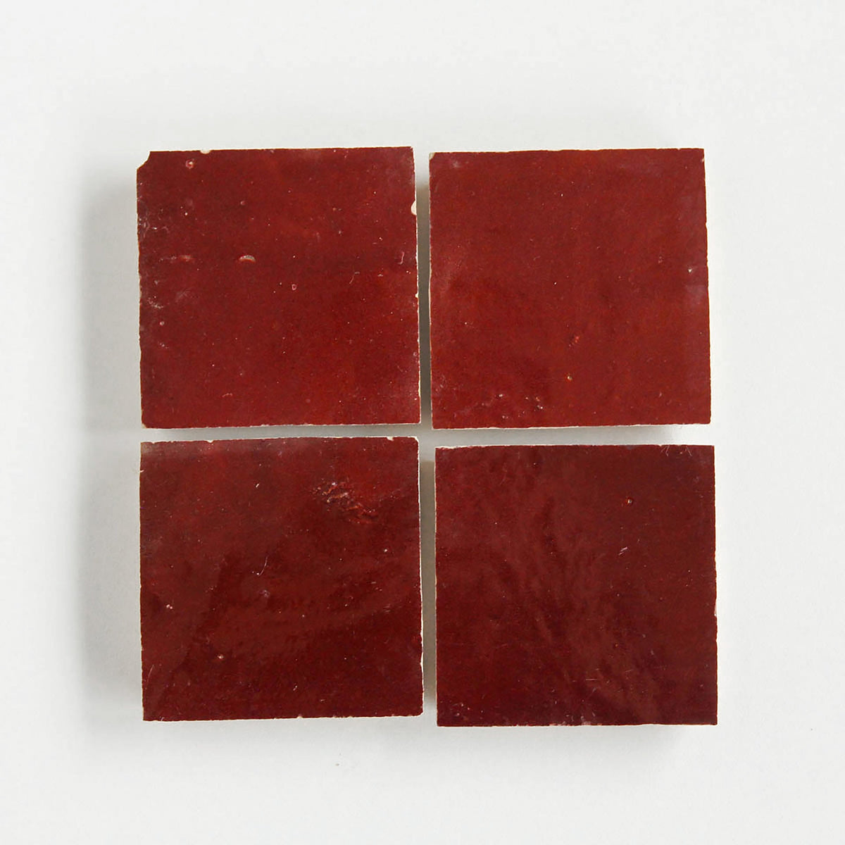 Moroccan Zellige Square Blood Red by Tiles of Ezra