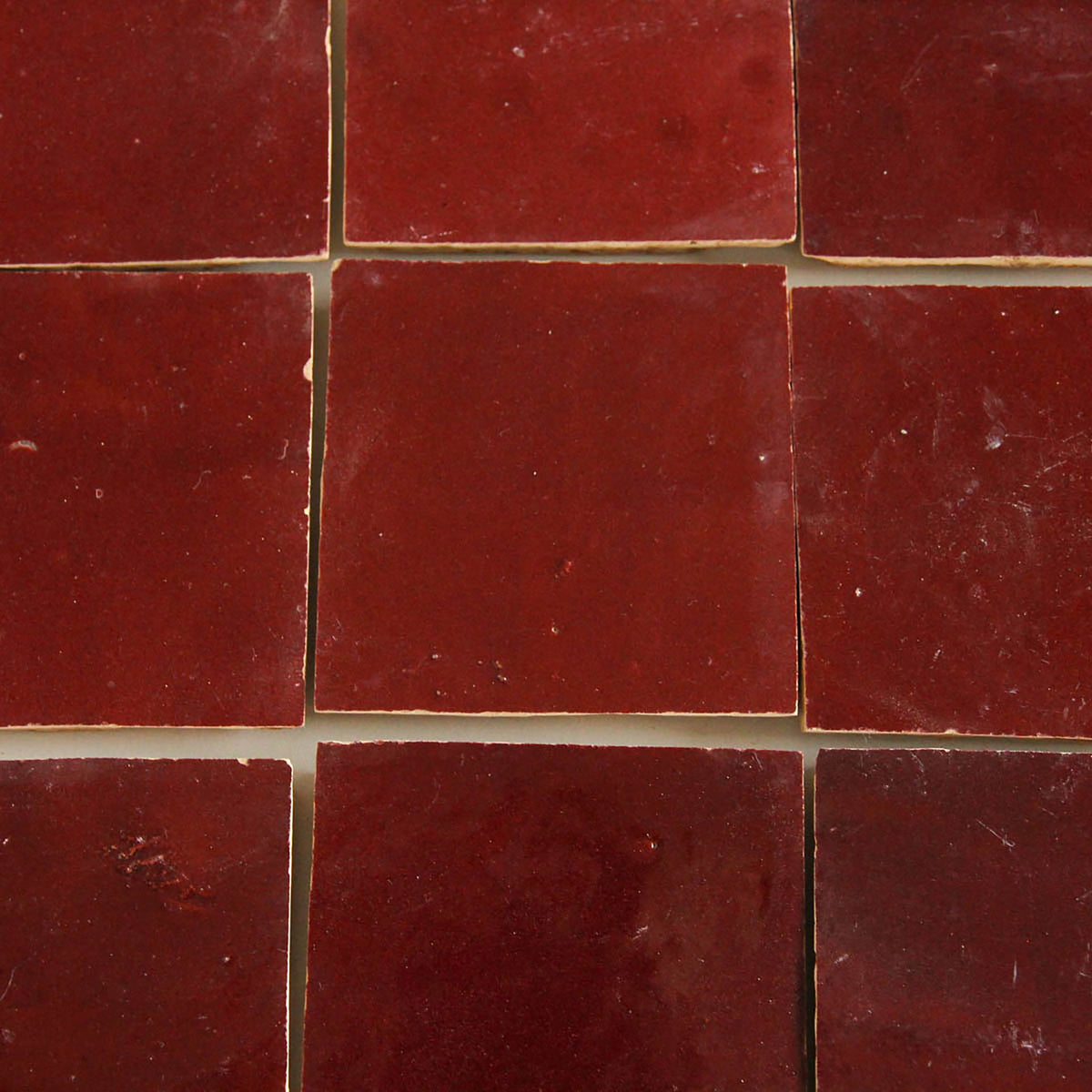 Moroccan Zellige Square Blood Red by Tiles of Ezra