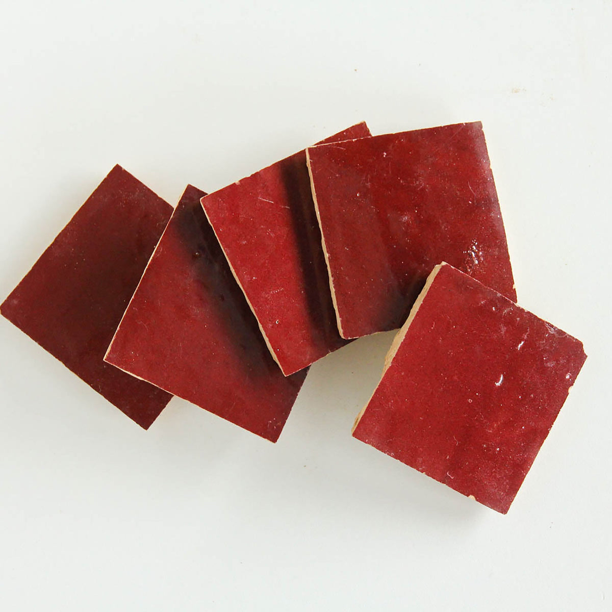 Moroccan Zellige Square Blood Red by Tiles of Ezra