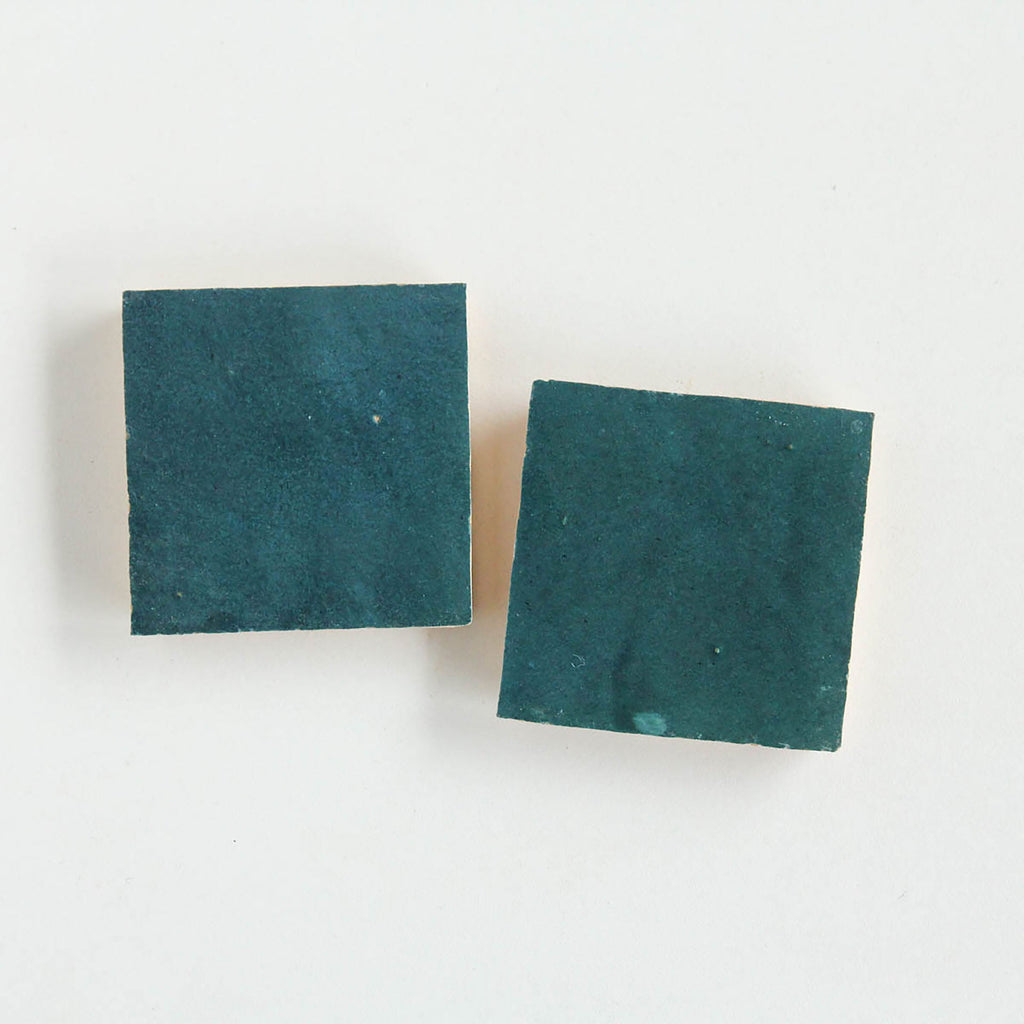 Moroccan Zellige Square Blue Grotto by Tiles of Ezra