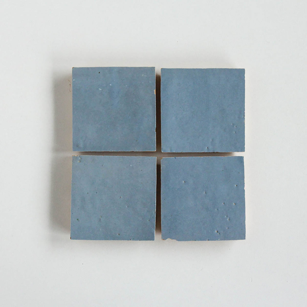 Moroccan Zellige Square Blue Grass by Tiles of Ezra