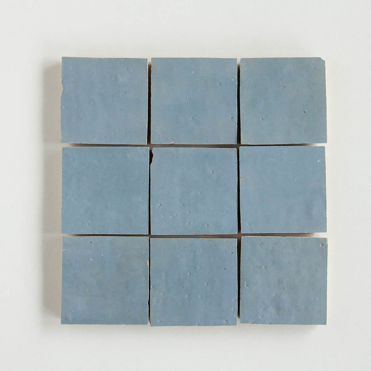 Moroccan Zellige Square Blue Grass by Tiles of Ezra