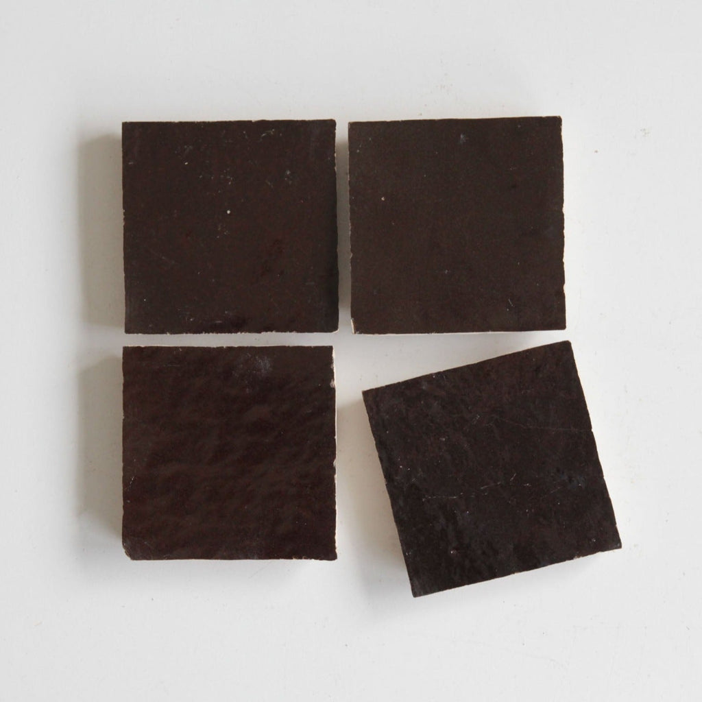 Moroccan Zellige Square Chocolate by Tiles of Ezra