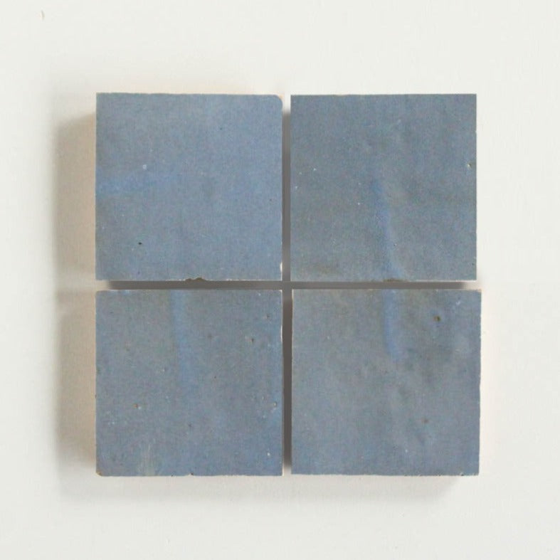 Moroccan Zellige Square Clear Sky by Tiles of Ezra