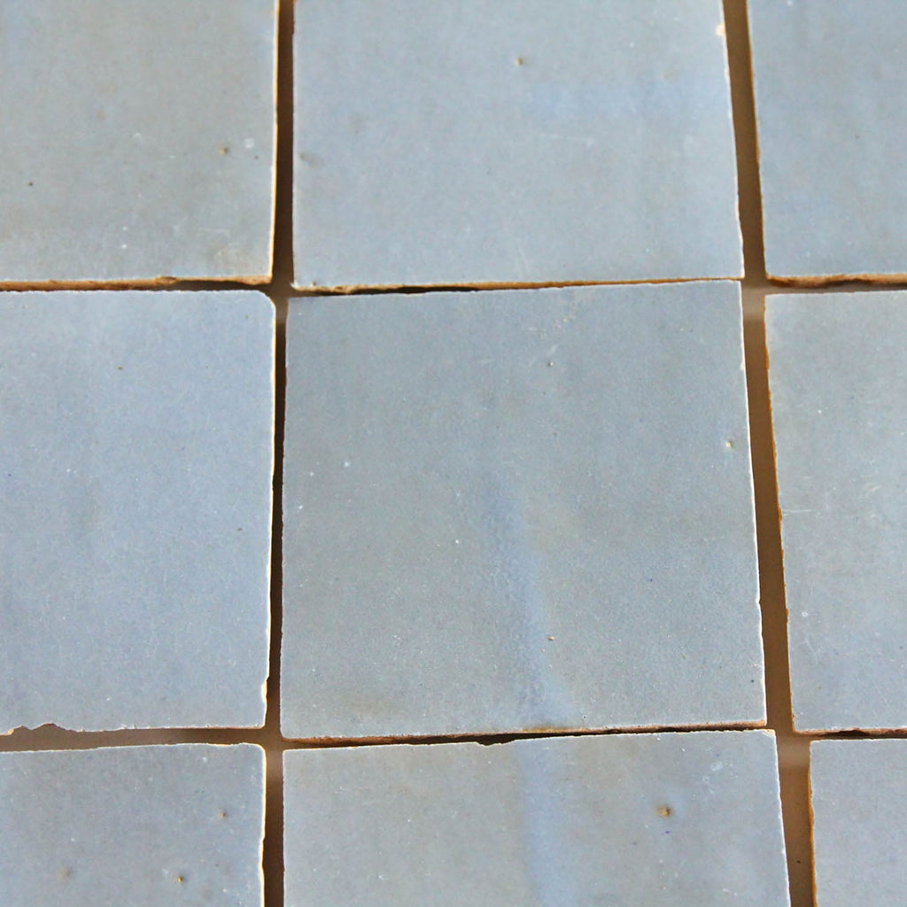 Moroccan Zellige Square Clear Sky by Tiles of Ezra