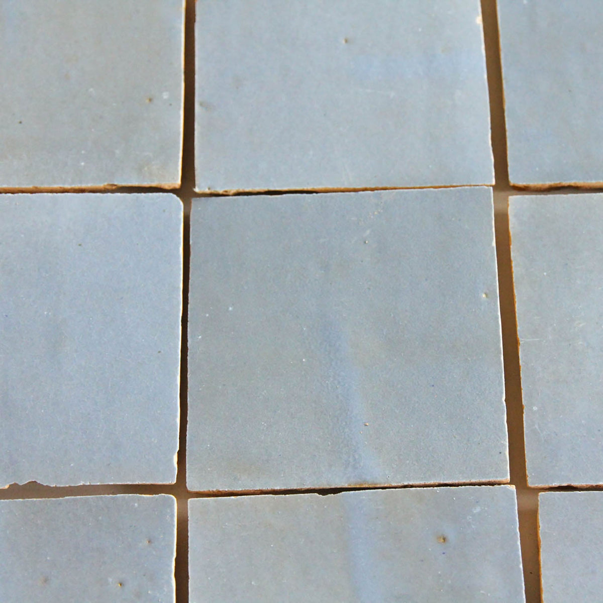 Moroccan Zellige Square Clear Sky by Tiles of Ezra