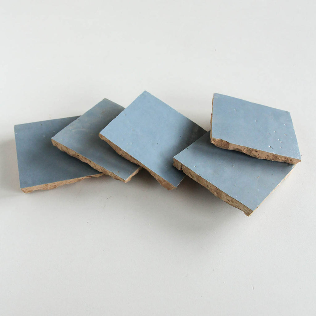 Moroccan Zellige Square Clear Sky by Tiles of Ezra