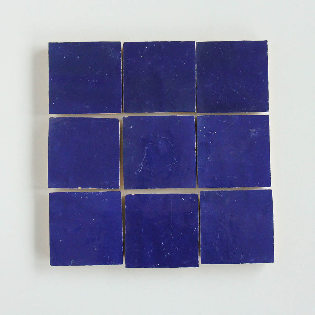 Moroccan Zellige Square Cobalt by Tiles of Ezra