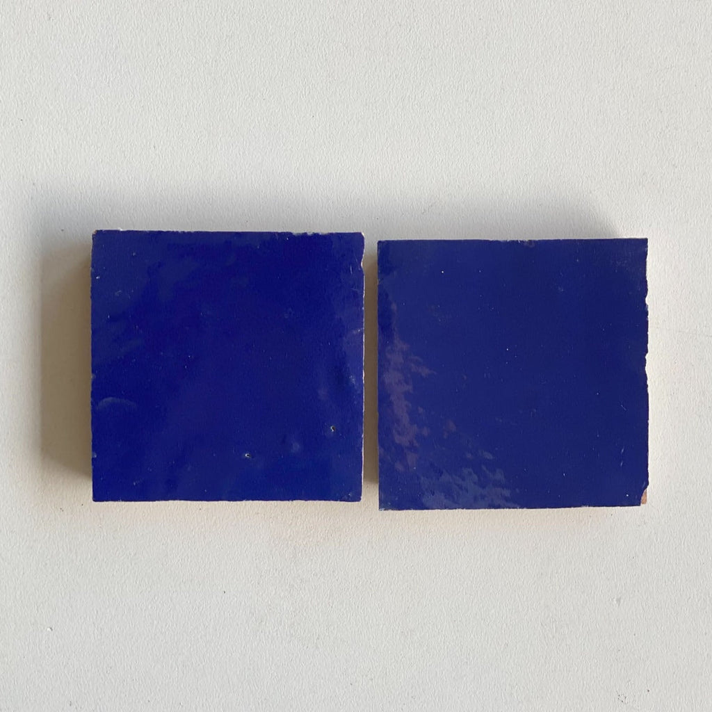 Moroccan Zellige Square Cobalt by Tiles of Ezra