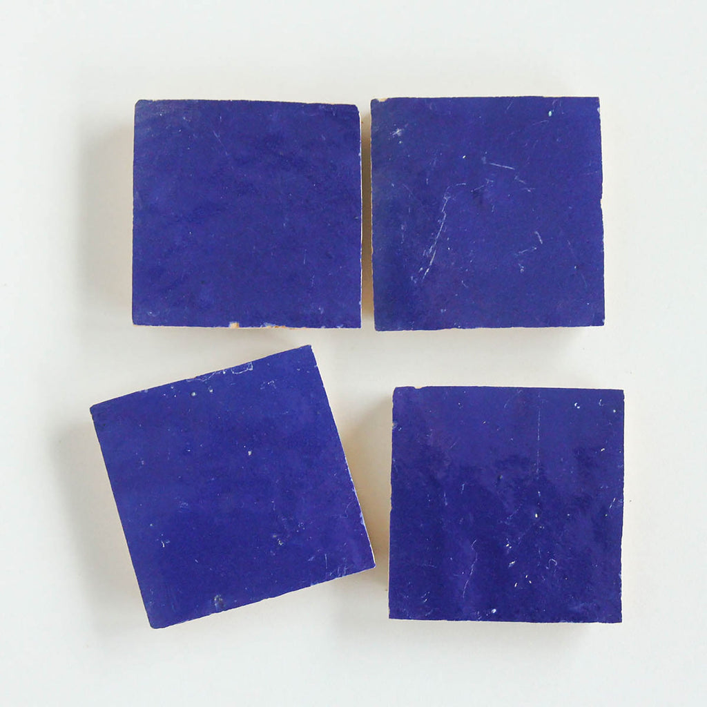 Moroccan Zellige Square Cobalt by Tiles of Ezra