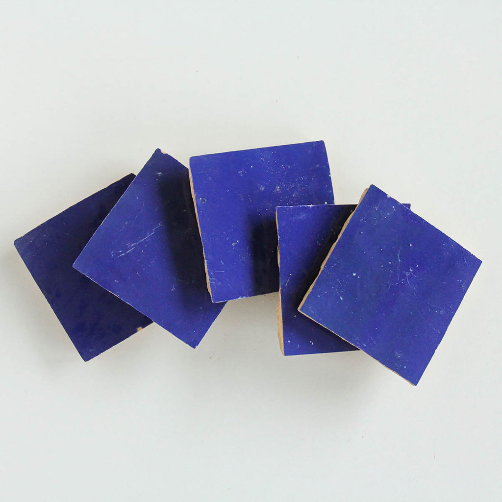 Moroccan Zellige Square Cobalt by Tiles of Ezra