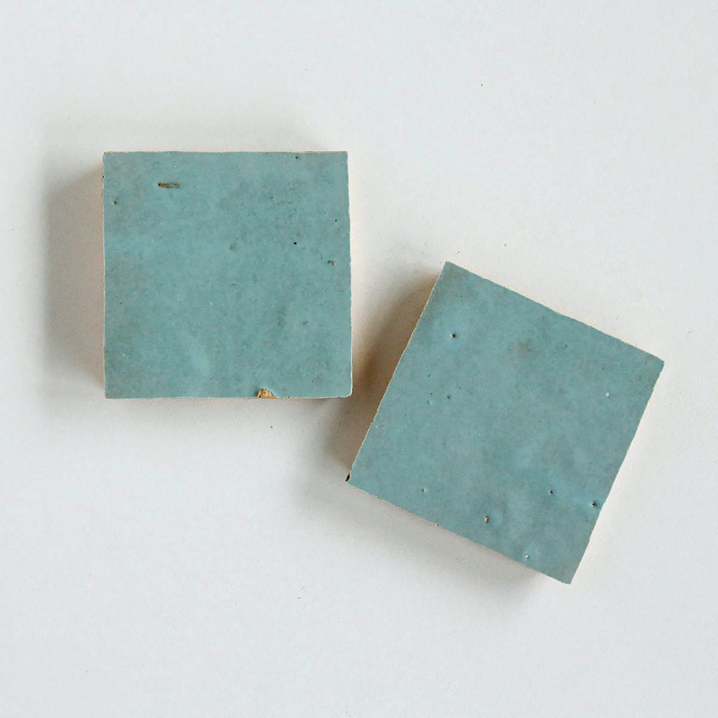 Moroccan Zellige Square Cool Breeze by Tiles of Ezra
