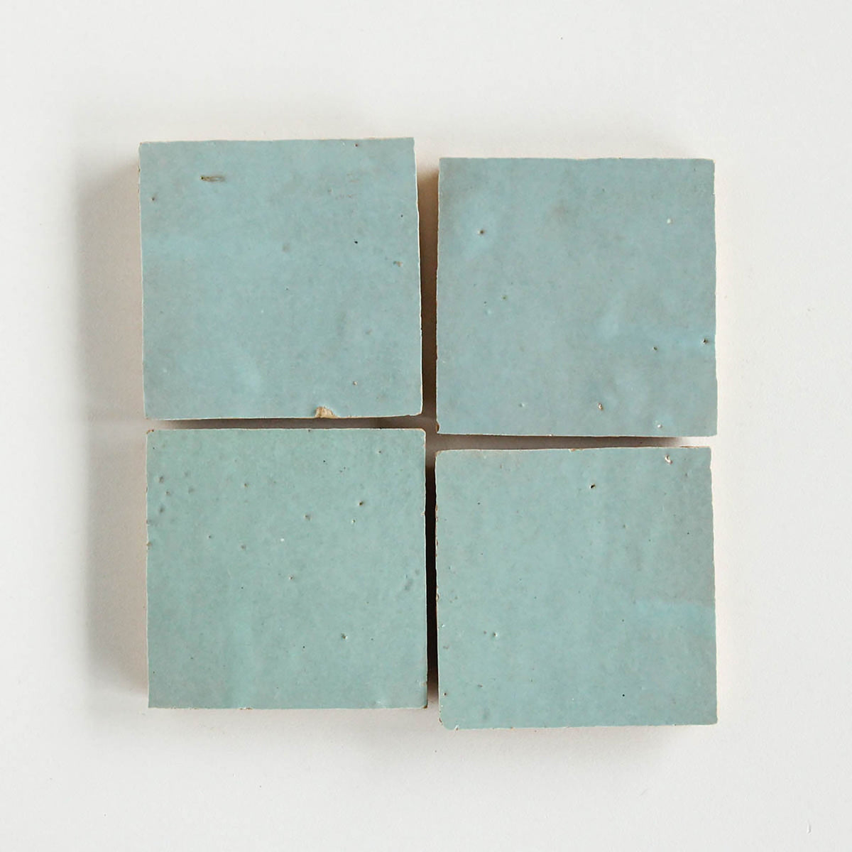 Moroccan Zellige Square Cool Breeze by Tiles of Ezra