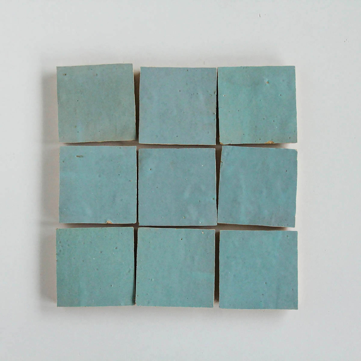 Moroccan Zellige Square Cool Breeze by Tiles of Ezra