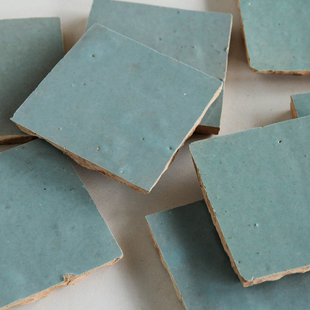Moroccan Zellige Square Cool Breeze by Tiles of Ezra