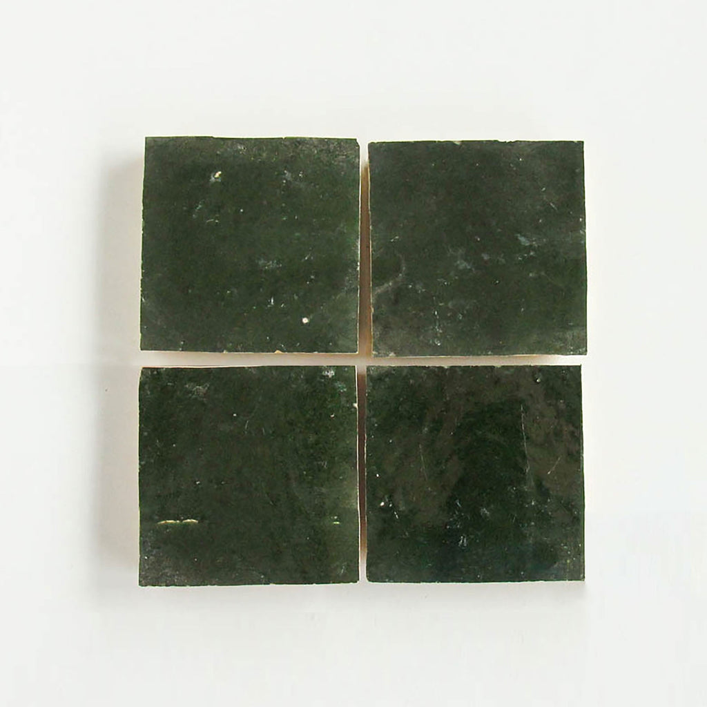 Moroccan Zellige Square Dark Green by Tiles of Ezra