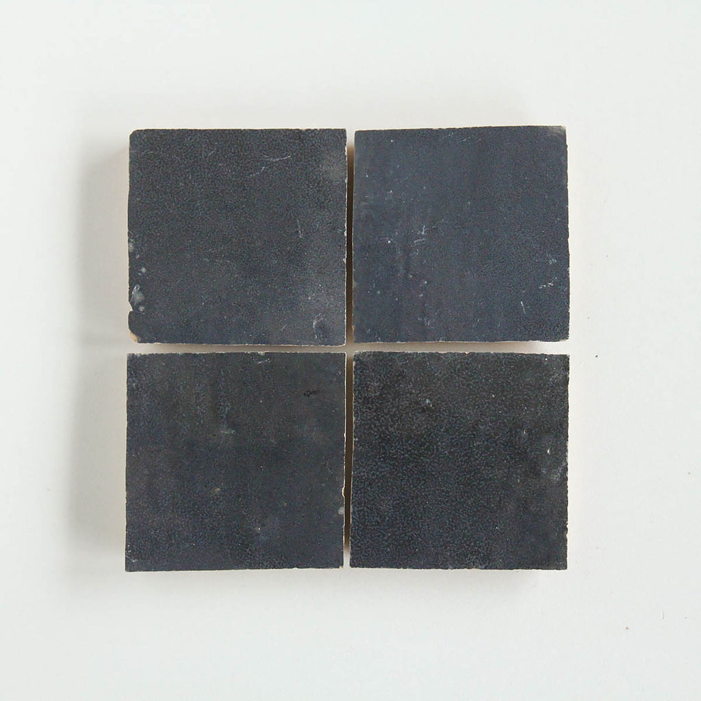 Moroccan Zellige Square Dark Grey by Tiles of Ezra
