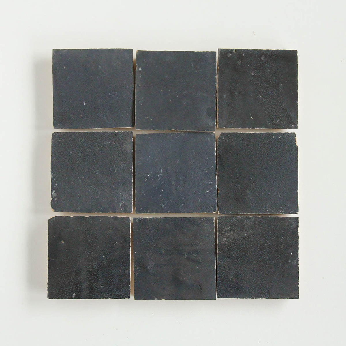 Moroccan Zellige Square Dark Grey by Tiles of Ezra