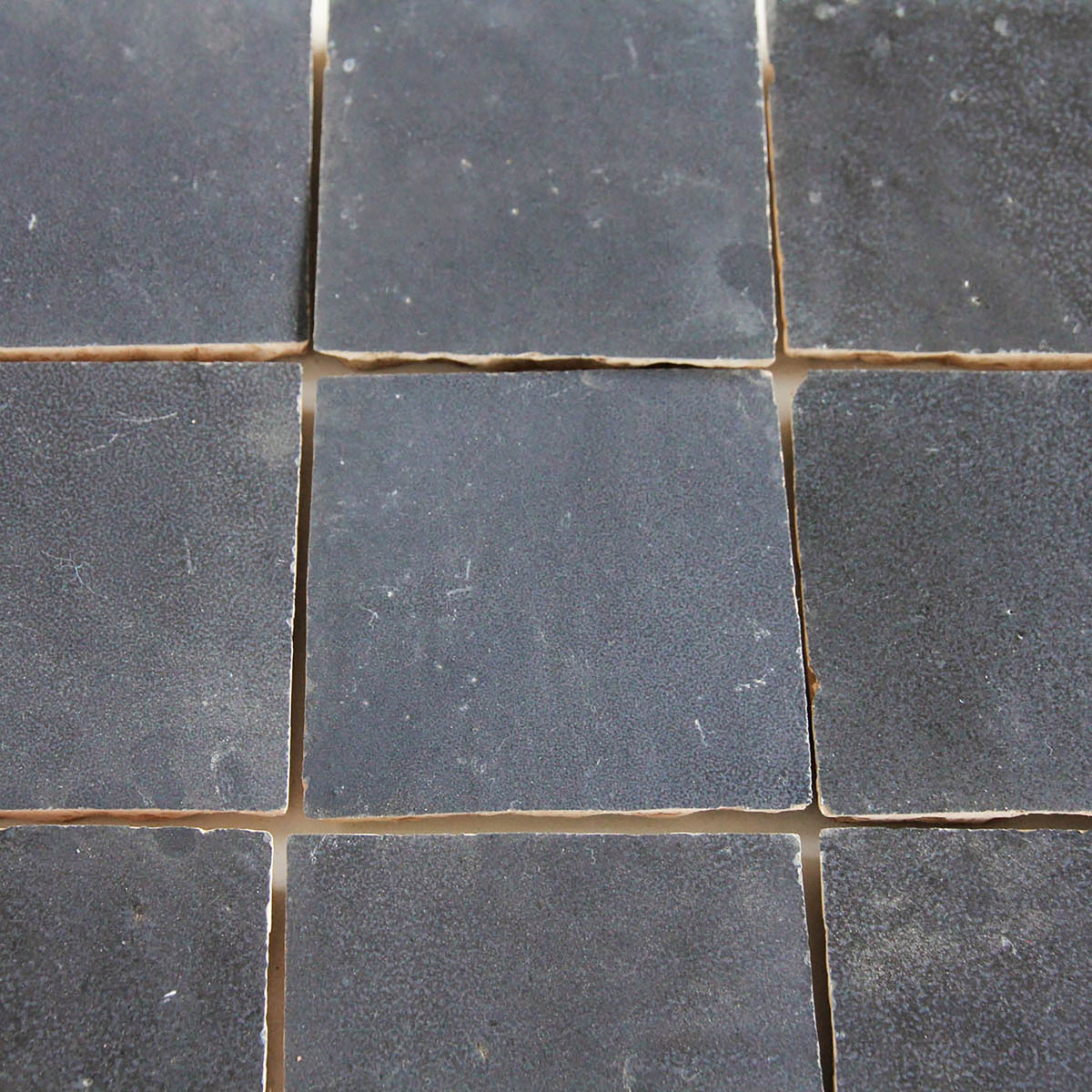 Moroccan Zellige Square Dark Grey by Tiles of Ezra