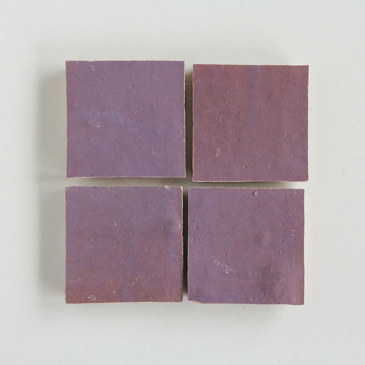 Moroccan Zellige Square Eggplant by Tiles of Ezra