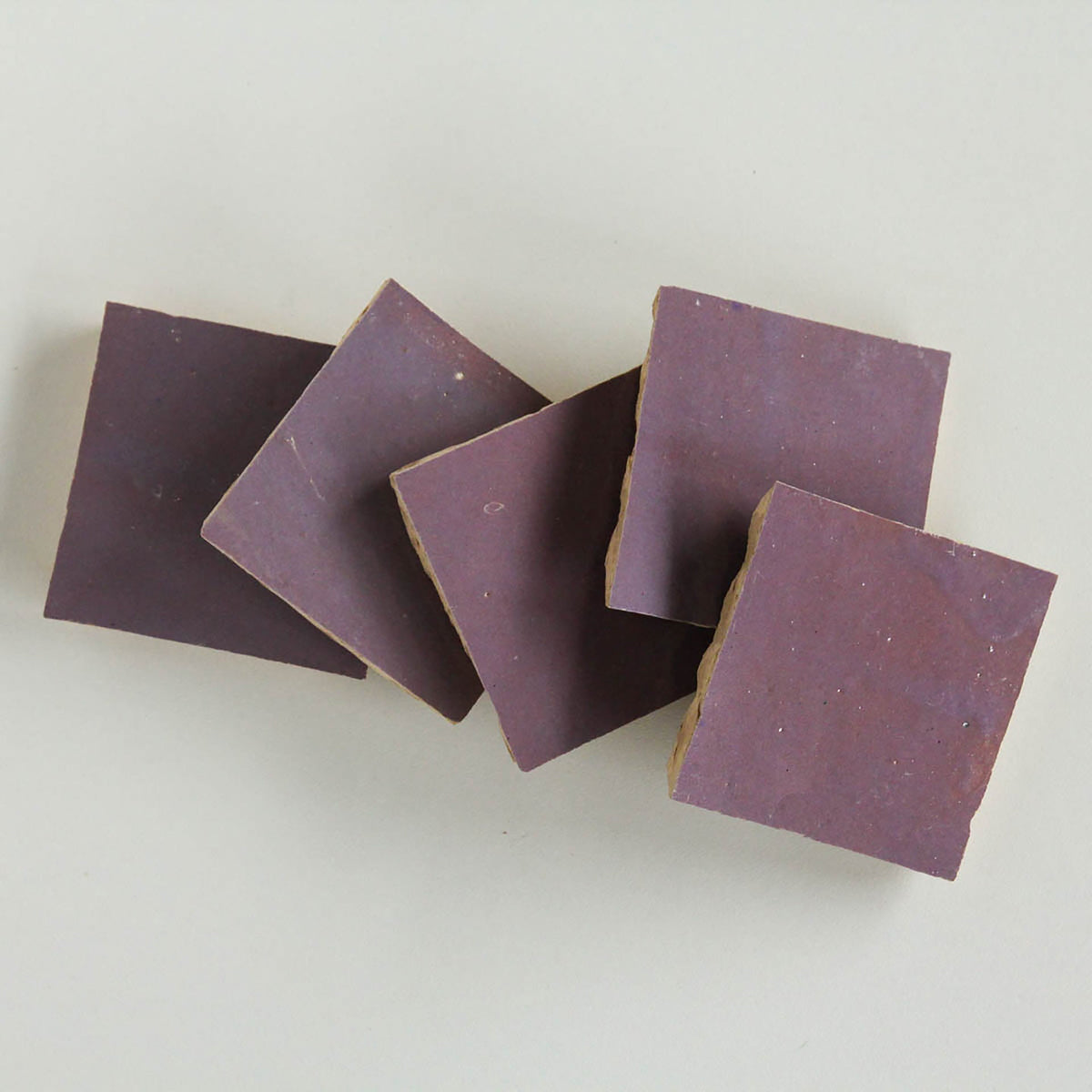 Moroccan Zellige Square Eggplant by Tiles of Ezra