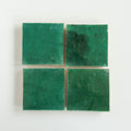 Moroccan Zellige Square Forest by Tiles of Ezra