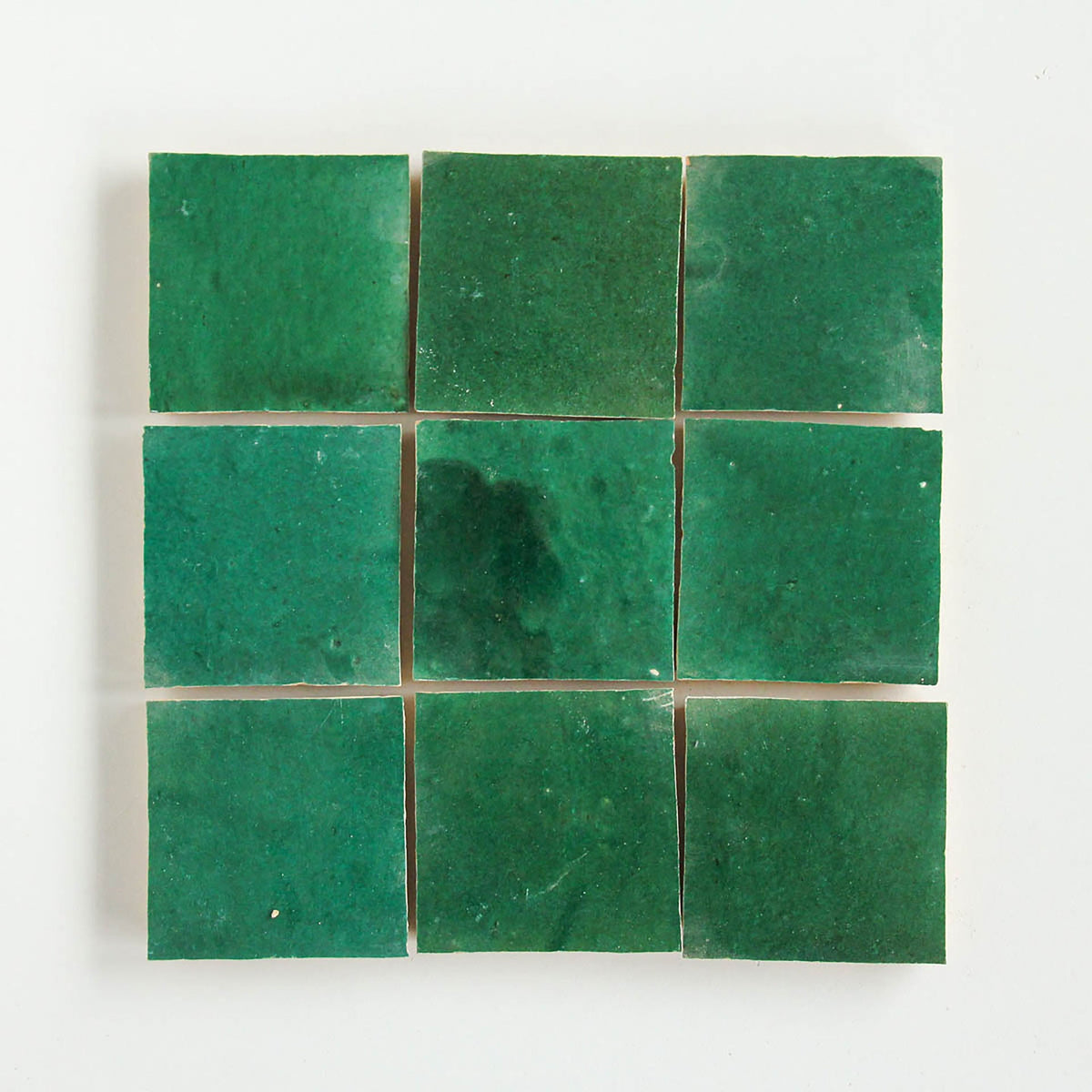 Moroccan Zellige Square Forest by Tiles of Ezra