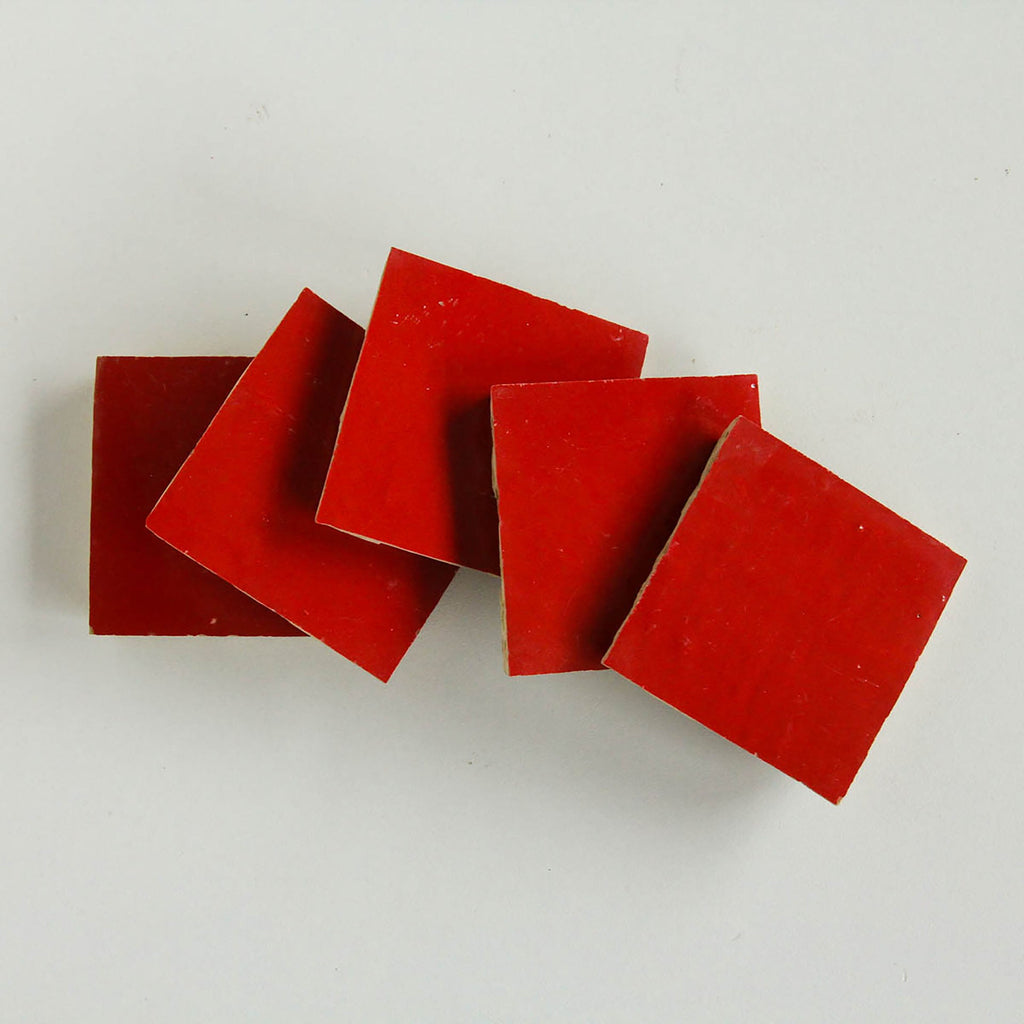 Moroccan Zellige Square Jungle Red by Tiles of Ezra