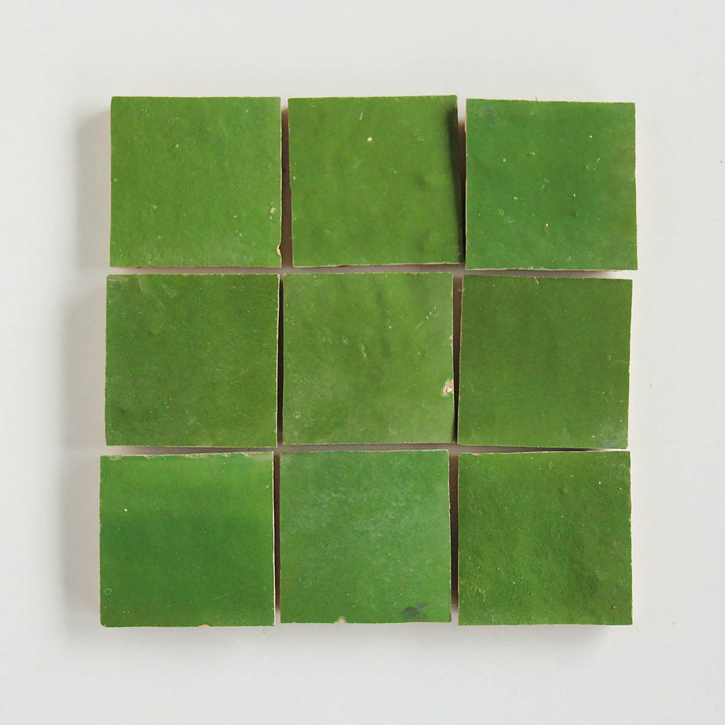Moroccan Zellige Square Kermit by Tiles of Ezra