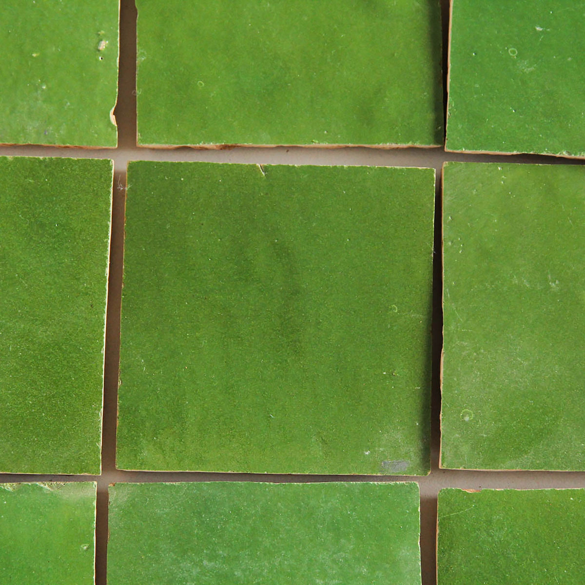 Moroccan Zellige Square Kermit by Tiles of Ezra