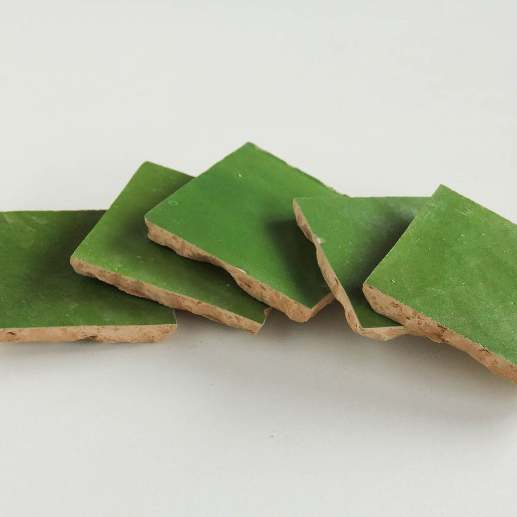 Moroccan Zellige Square Kermit by Tiles of Ezra