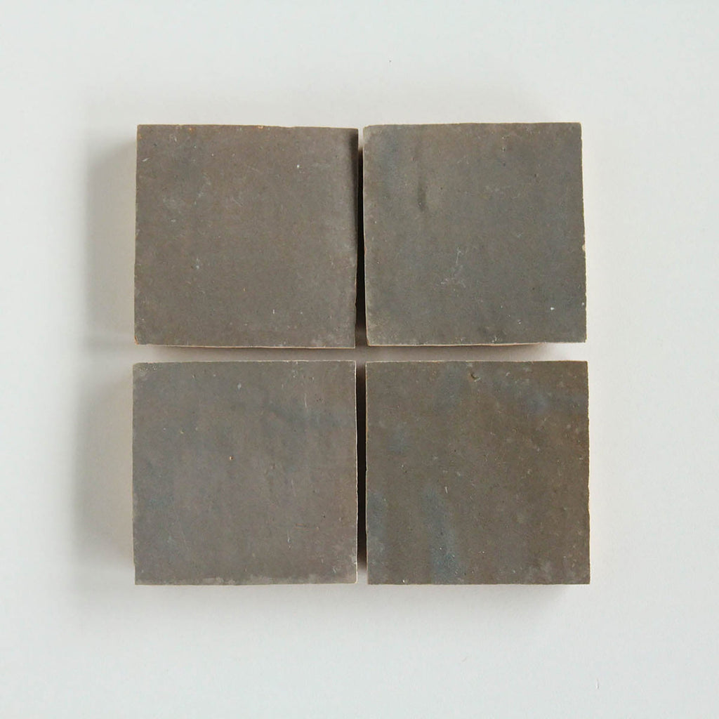 Moroccan Zellige Square Mushroom by Tiles of Ezra