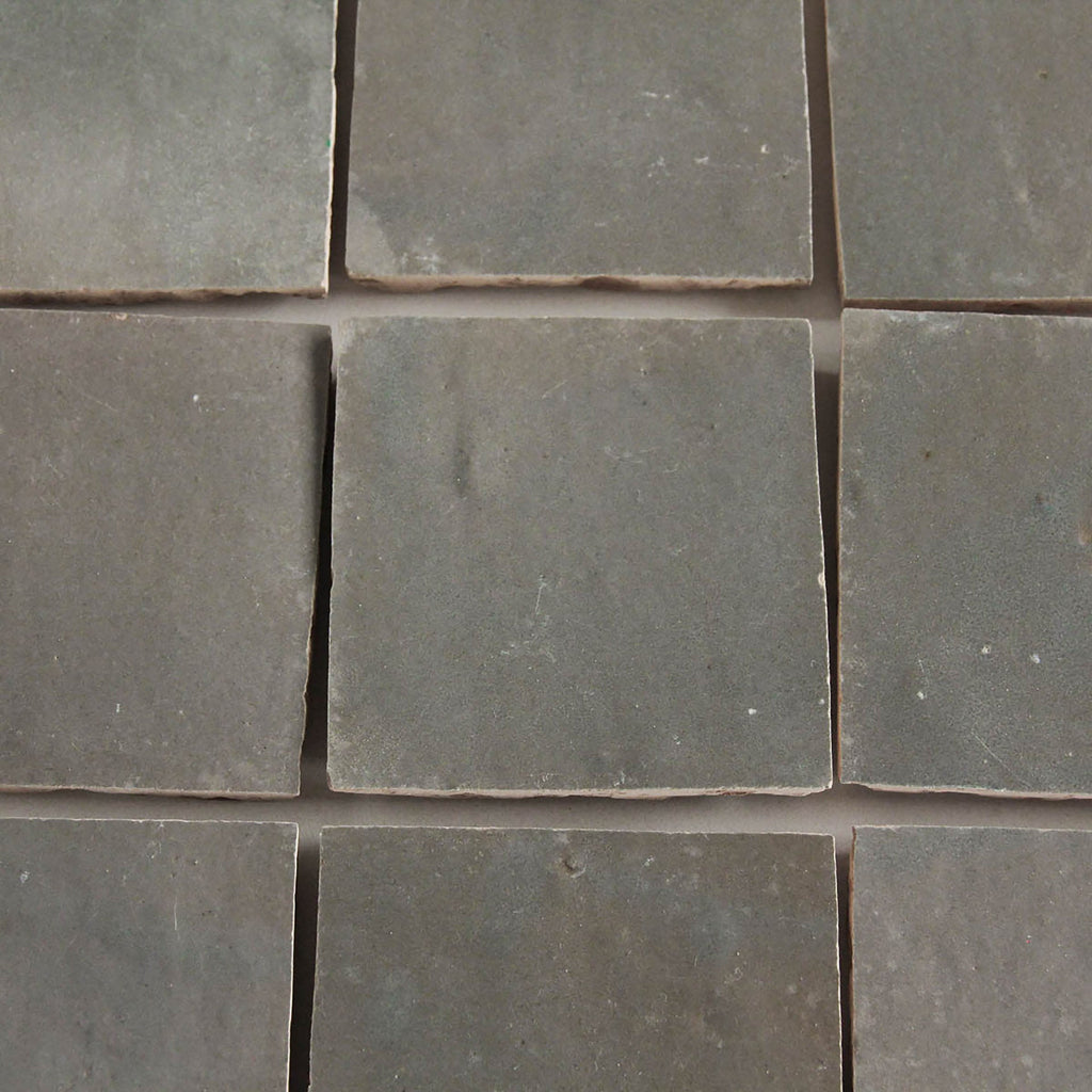 Moroccan Zellige Square Mushroom by Tiles of Ezra