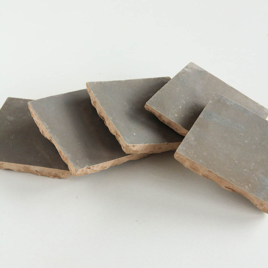 Moroccan Zellige Square Mushroom by Tiles of Ezra