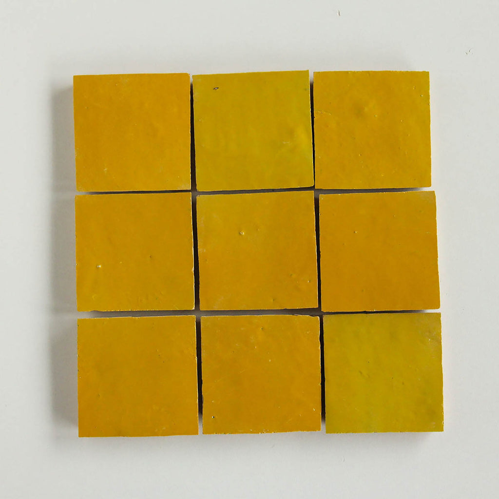 Moroccan Zellige Square Mustard by Tiles of Ezra