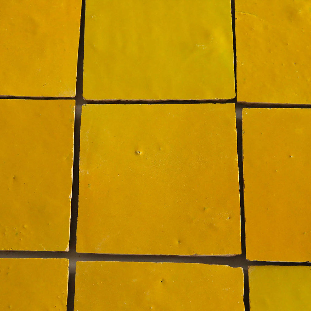 Moroccan Zellige Square Mustard by Tiles of Ezra