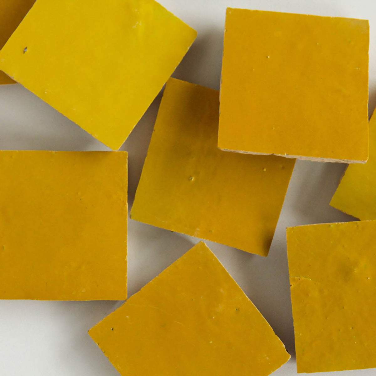 Moroccan Zellige Square Mustard by Tiles of Ezra