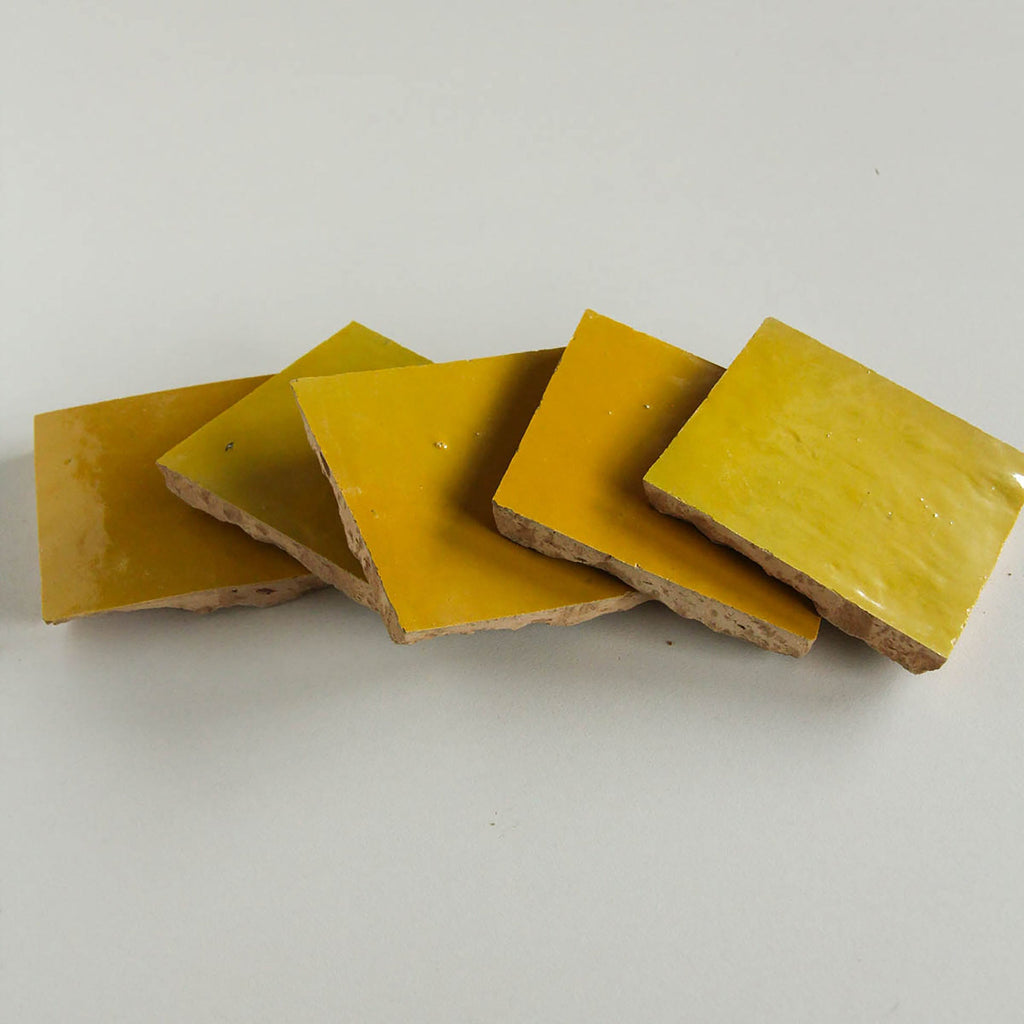 Moroccan Zellige Square Mustard by Tiles of Ezra