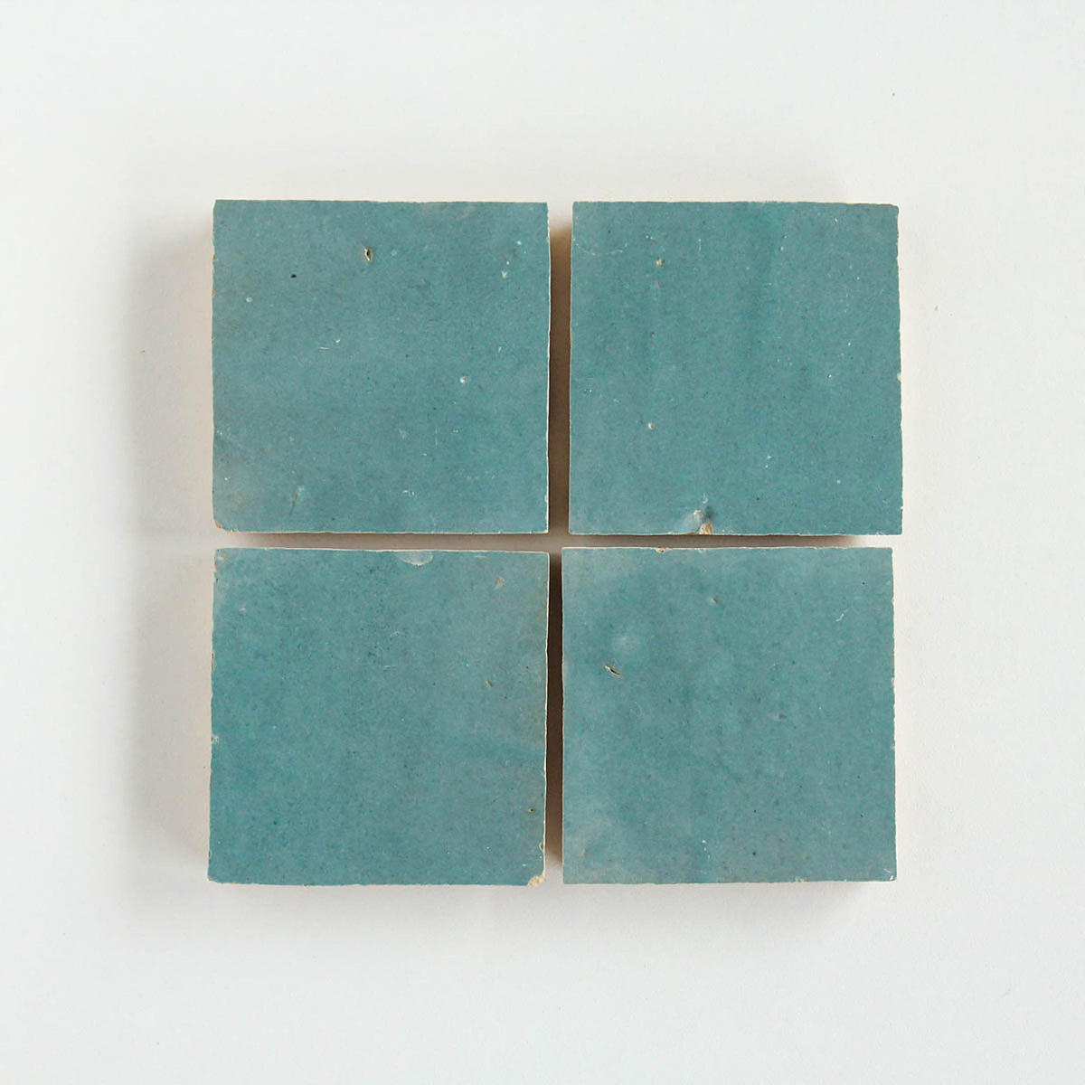 Moroccan Zellige Square Peacock by Tiles of Ezra