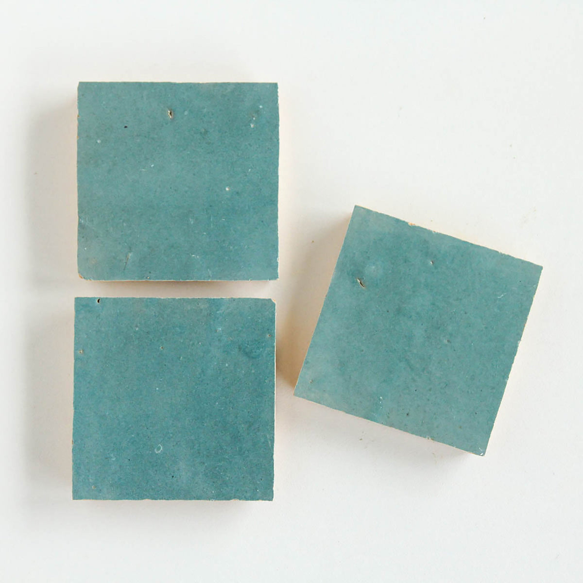 Moroccan Zellige Square Peacock by Tiles of Ezra