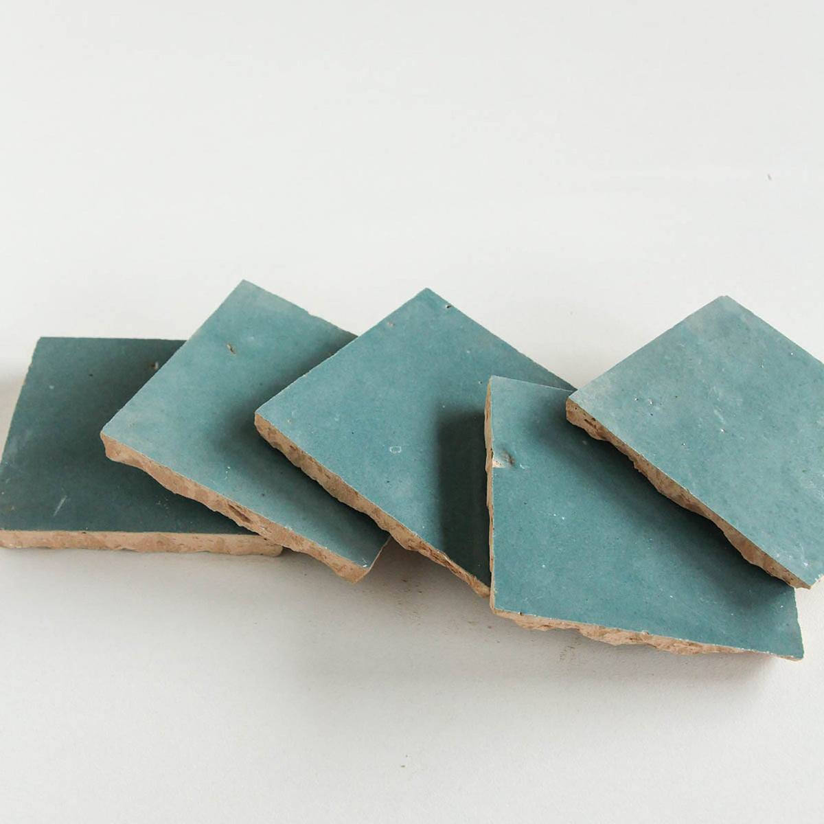 Moroccan Zellige Square Peacock by Tiles of Ezra