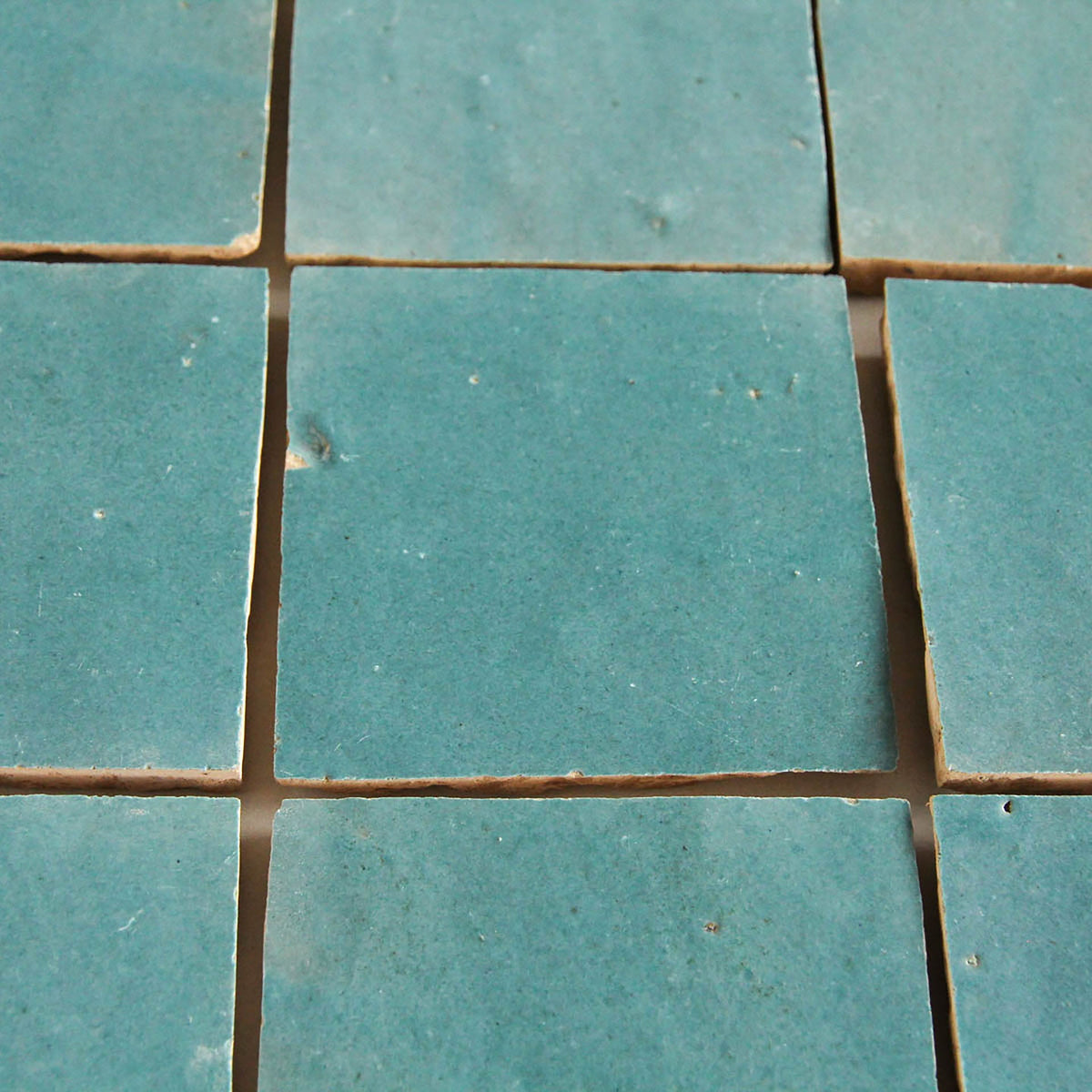 Moroccan Zellige Square Peacock by Tiles of Ezra