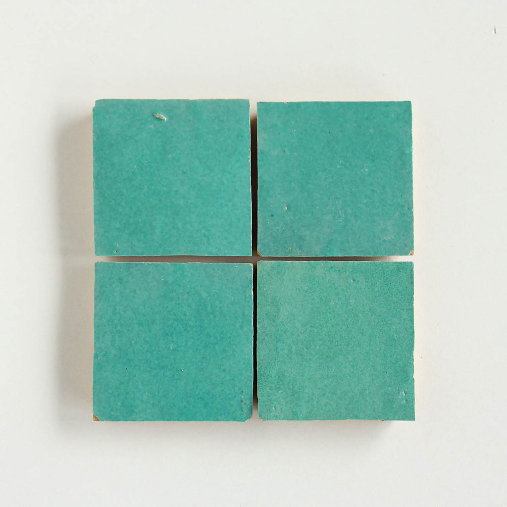 Moroccan Zellige Square Poseidon by Tiles of Ezra