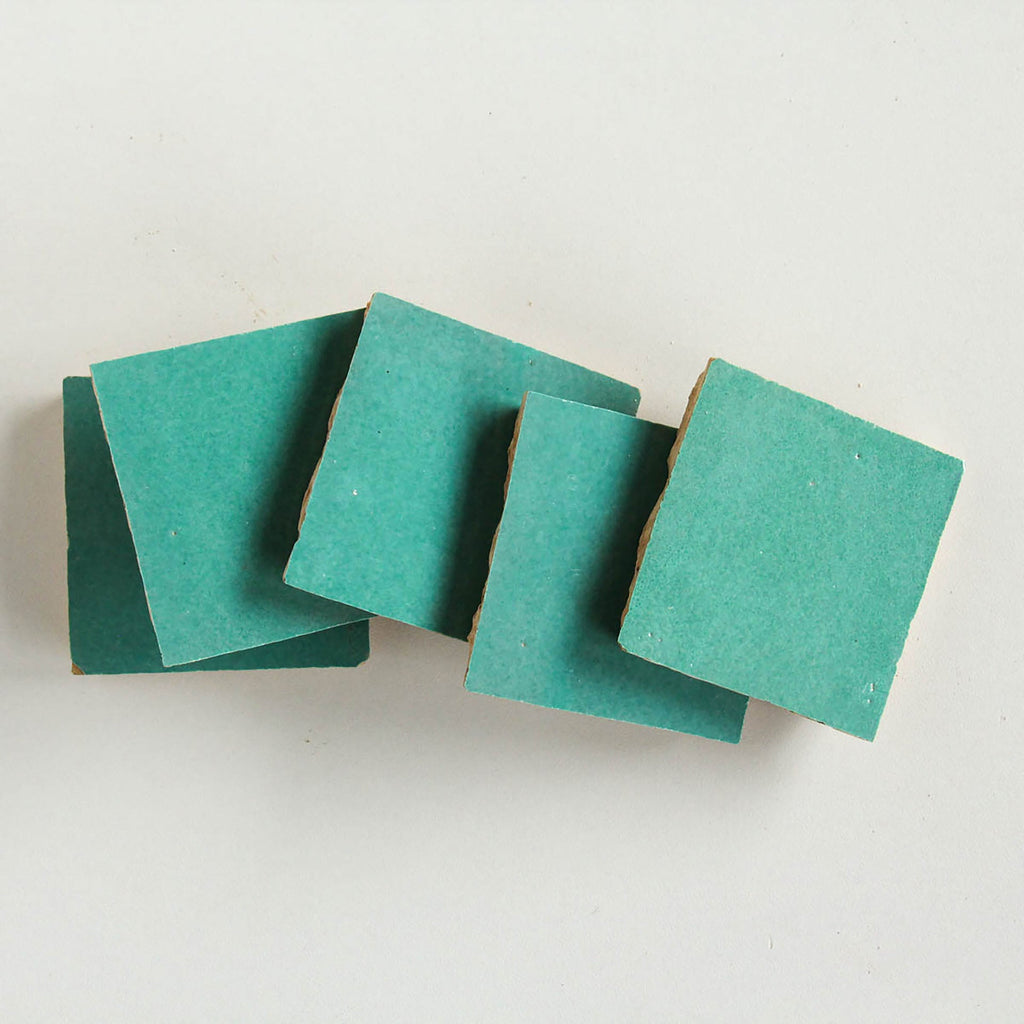 Moroccan Zellige Square Poseidon by Tiles of Ezra