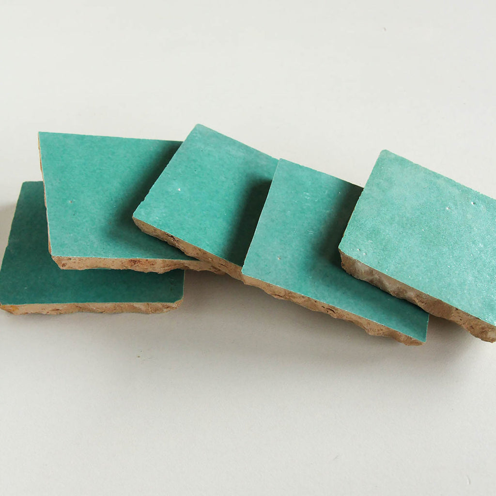 Moroccan Zellige Square Poseidon by Tiles of Ezra