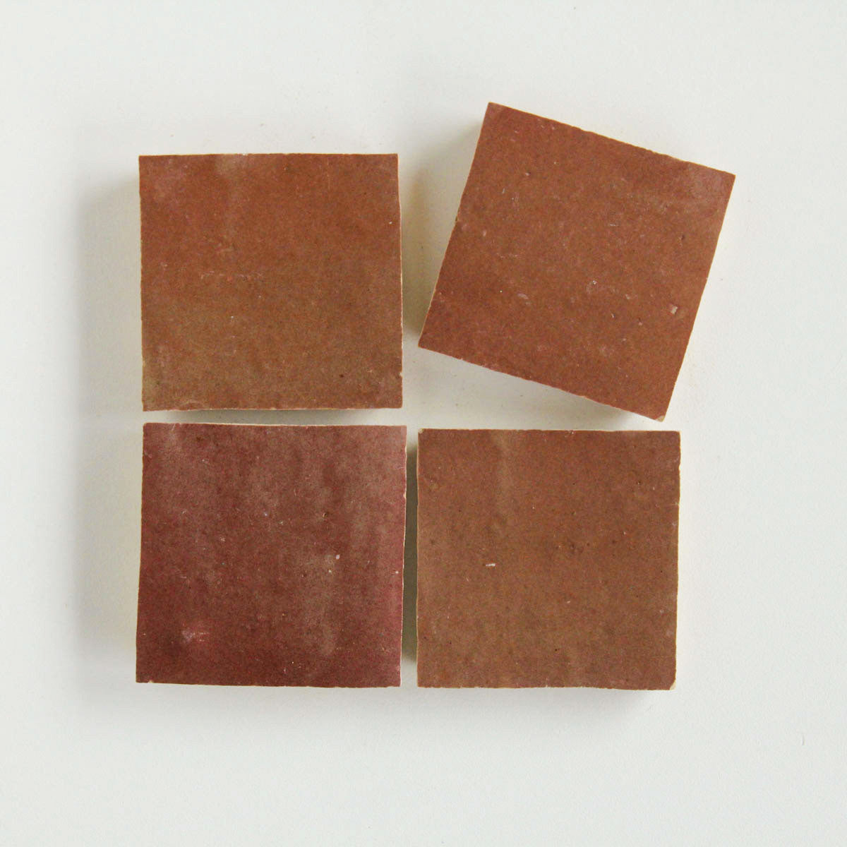 Moroccan Zellige Square Rust by Tiles of Ezra